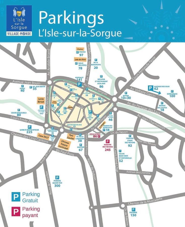 Appartement Terrasse Climatise Calme En Centre-Ville LʼIsle-sur-la-Sorgue Exteriér fotografie